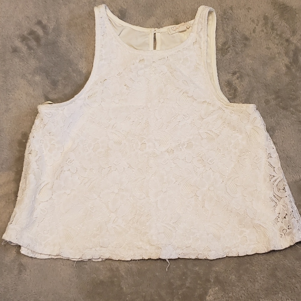 Withe croptop blanco